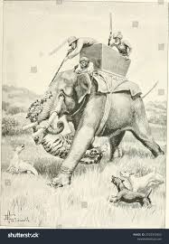 Vintage Illustration Hunting Scene ...