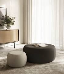 Visualizza altre idee su arredamento, tavolini, tavoli. Contemporary Pouf Laika Treku Fabric Round Blue