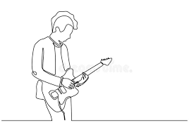Since this is a 24. Continuous One Line Drawing Of Man Playing Electric Guitar Instrument Vector Minimalism Design Stock Vector Illustration Of Contour Creative 158515366