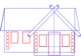 Here you will find houses and homes coloring pages for kids and adults. How To Draw A Log Cabin House Coloring Page Trace Drawing
