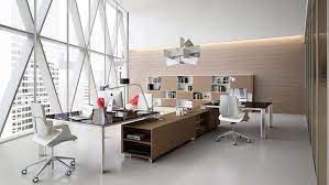 Desain minimalis salah satunya bisa dilihat dari kantor yang menerapkan konsep open space atau ruang terbuka yang membuat kantor jadi tampak lebih lega foto: 9 Desain Kantor Minimalis Pendongkrak Semangat Kerja Rumah Com