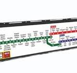 48.3" Dynamic Route Map Display for Trains & Metros