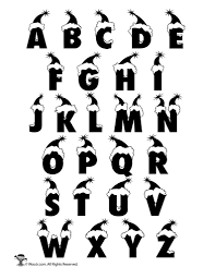 Printable Santa Bubble Letters Woo Jr Kids Activities Bubble Letters Alphabet Bubble Letters Printable Alphabet Letters