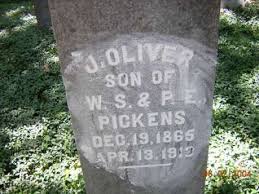 Pickens cemetery, Anderson county, South Carolina