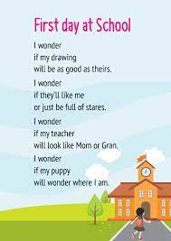 The poem is full of images that come alive through skilful use of words. First Day At School Poem Class 2 Get Summary And Download Free Pdf