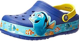 Crocs Crocs Lights Finding Dory K Crocs Lights Clog Toddler Little Kid Cerulean Blue Lemon 11 M Us Little Kid Little Girl Shoes Girls Shoes Kids Kid Shoes