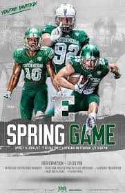The eastern michigan eagles primary colors are green, white and black. Eastern Michigan Eastern Michigan Sports Graphic Design Michigan Football