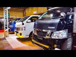 5 4k nissan nv350 caravan urvan modified osaka auto messe 2017 youtube ハイエース オート 東京