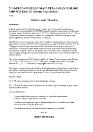 Artikel terkait soal uas ipa kelas 7 semester 1 k13 pdf Doc Modul Ipa Terpadu Mata Pelajaran Biologi Smp Am Rizal Academia Edu