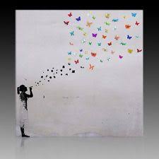 Bild 100 X 100 Banksy Graffiti Schmetterlingsbilder Graffiti