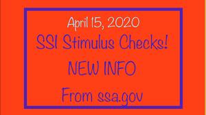 Ssi Recipients Important Stimulus Check Direct Deposit Update April 15 2020 Youtube