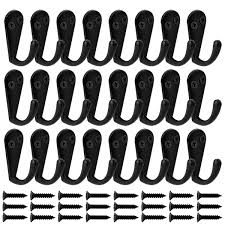 Signaturehardware.com has been visited by 10k+ users in the past month 24 Pack Wall Mounted Coat Hooks Hanger Holder Black For Wall Vintage Decorative Single Robe Hooks With 50 Pieces Screws Buy Online In Bahamas At Bahamas Desertcart Com Productid 80625266