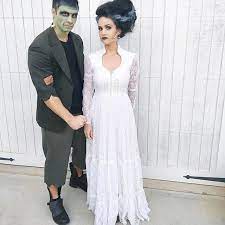 Diy Frankenstein Costume Scary Images Tutorial Maskerix Com Frankenstein Halloween Costumes Frankenstein Costume Bride Of Frankenstein Halloween