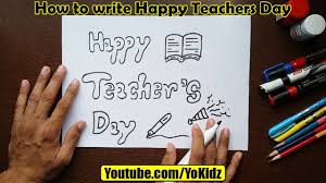 How To Write Happy Teachers Day In Style For Kids