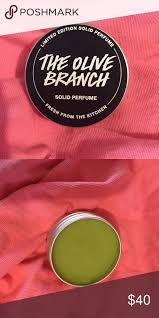 Lush Olive Branch Solid Perfume Rare Solid Perfume Perfume Olive Branch