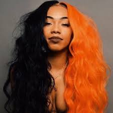 Maybe you would like to learn more about one of these? Accessories 24 Orange Black Split Dye Straight Lacefront Wig Poshmark