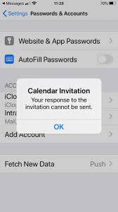 Calendar Invitation Cannot Be Sent Alway Apple Community