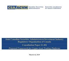 That said, some of the ones listed above are regulated by fintrac as msb's. Ncfa Comments Csa Iiroc Joint Consultation Paper 21 402 Proposed Framework For Crypto Asset Trading Platforms National Crowdfunding Fintech Association Of Canada