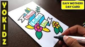 By sending her the pink cupcake happy mother's day card of course! Easy Mothers Day Card Drawing Mothers Day Drawing Youtube