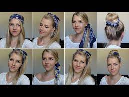 Prenez un petit foulard carré ou bandana, et deux élastiques. 8 Coiffures Avec Un Bandana Youtube