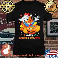 He was a big hit with macys parade thanksgiving day parade photo parades thanksgiving blessings macys. Donald Duck Happy Hallothanksmas Halloween Thanksgiving Christmas Shirt Guineashirt
