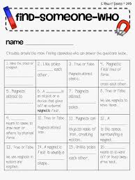 I Heart Recess Worksheet Wednesday Magnets Science Lessons 4th Grade Science Interactive Science Notebook