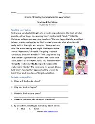 Sindi And The Moon Second Grade Reading Worksheets 2nd Grade Reading Worksheets Reading Comprehension Worksheets Comprehension Worksheets