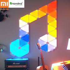 Original Xiaomi Nanoleaf Full Color Smart Odd Light Board Work With Mijia For Apple Homekit Google Home Custom Setting 4pcs 1box Smart Remote Control Aliexpress