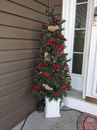 Because the canopy is made from an outdoor fabric, it will experience deterioration if not cared for properly. Faux Christmas Tree Dollar Store Makeover Diy Faux Christmas Trees Outdoor Christmas Decorations Potted Christmas Trees