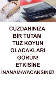 Cuzdaniniza Bir Tutam Tuz Koyun Olacaklari Gorun In 2020 Body Health Health Natural Cures