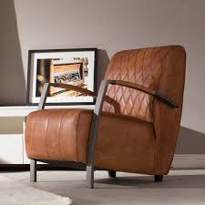 Leather Chair Lounge Clubman Mancave Rustic Modern Interior Home Decor Furniture