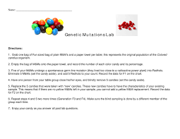 Genetic Mutations Lab Sheet Editable Genetic Mutation Mutation Genetics