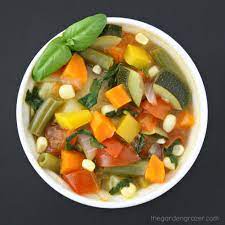 Garden Vegetable Soup Easy Vegan The Garden Grazer Recipe Garden Vegetable Soup Healthy Plant Based Recipes Vegetable Soup