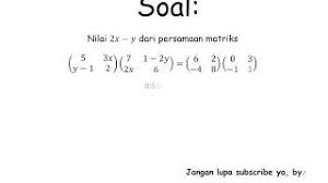 Tentunya akan ditampilkan dahulu flowcart untuk mempermudah. Mencari Nilai X Dan Y Dari Suatu Persamaan Matriks Youtube