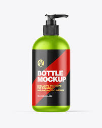 Download Matte Metallic Bottle W Closed Pump Mockup In Bottle Mockups On Yellow Images Object Mockups PSD Mockup Templates