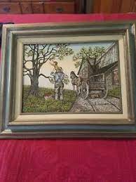 There have been so many paintings in such a wide range of subjects and movements across from the smooth precision of painters like peter paul rubens to the broad strokes of matisse paintings. H Hargrove Oil Painting On Canvas Apple Picking Artist Signed Serigraph Ebay