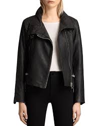 Allsaints Bales Leather Biker Jacket Women Leather Suede Bloomingdale S Womens Biker Jacket Leather Jackets Women Jackets For Women