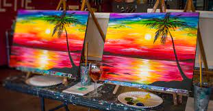Everything You Want To Know For Your First Paint And Sip Class Pinot S Palette Learn how to paint with watercolor, acrylics, oils, and pastels.