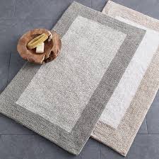 Organic Cotton Belgium Linen Bath Rug To Create This Bath Rug We Mixed Organic Cotton Yarns With Linen From The Finest Belgian F Bath Rug Rugs Bathroom Rugs