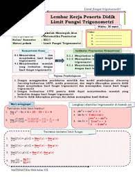 Maybe you would like to learn more about one of these? Lkpd Limit Fungsi Trigonometri