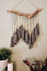 Can be placed alone or stacked with others, it goes great with rattan mirror. Pin By Hammamama Diy Wohnen Leben On Dekoration Fur Die Wand Wohnen Yarn Wall Art Wall Hanging Diy Crafts