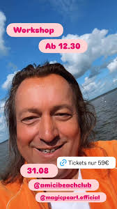 Am Sonntag geht’s los Amici Beach ab 12.30 ❤️❤️❤️❤️mit dabei Roman Winkels  🧡🧡🧡🧡 strandpink Woody van Eyden Julie Mensah Darrel Blackman  🧡🧡🧡🧡🧡🧡🧡 ab 12.30 geht’s los mit dem Workshop ab 16 Uhr ...