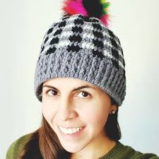 Paso a paso en video tutorial. Gorro A Crochet Efecto Tartan Ahuyama Crochet