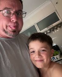 Me and my Little Mate just sharing a moment in time! I gotta say, they are  not always perfect but there are perfect moments! Cherish these! Love his  guts!