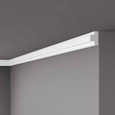 The combination of white and yellow really warm up the room. Chair Rail T40 Hd Polystyrene Nmc Wallstyl