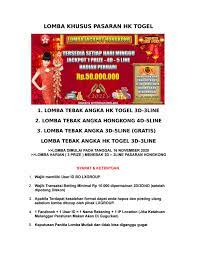 Maybe you would like to learn more about one of these? Lomba Hk By Mekdi Toto Issuu