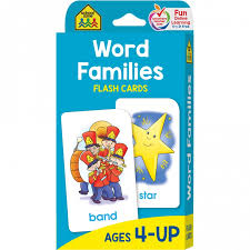Table of contents creating flash cards in microsoft word how to make flashcards using word. Word Families Flash Cards Build Important Skills School Zone