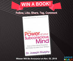 Here Is The Giveaway The Power Of Your Subconscious Mind By Joseph Murphy You Were Waiting For Take Part In This Co Book Blogger Book Giveaways Book Addict
