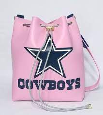 Cowboys Dallas Pink Bag Shoulder Bag Bucket Bag Custom Purses Unique Handbags Handmade Bag Gift For Dallas Cowboys Purse Unique Handbags Custom Purses