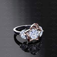 Destiny Sapphire Studios Design Heart Engagement Rings Kingdom Hearts Ring Heart Engagement